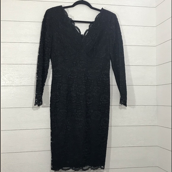 Maggy Boutique Dresses & Skirts - Black Lace Overlay Dress Size 4